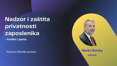 Nadzor i zaštita privatnosti zaposlenika - ONLINE seminar